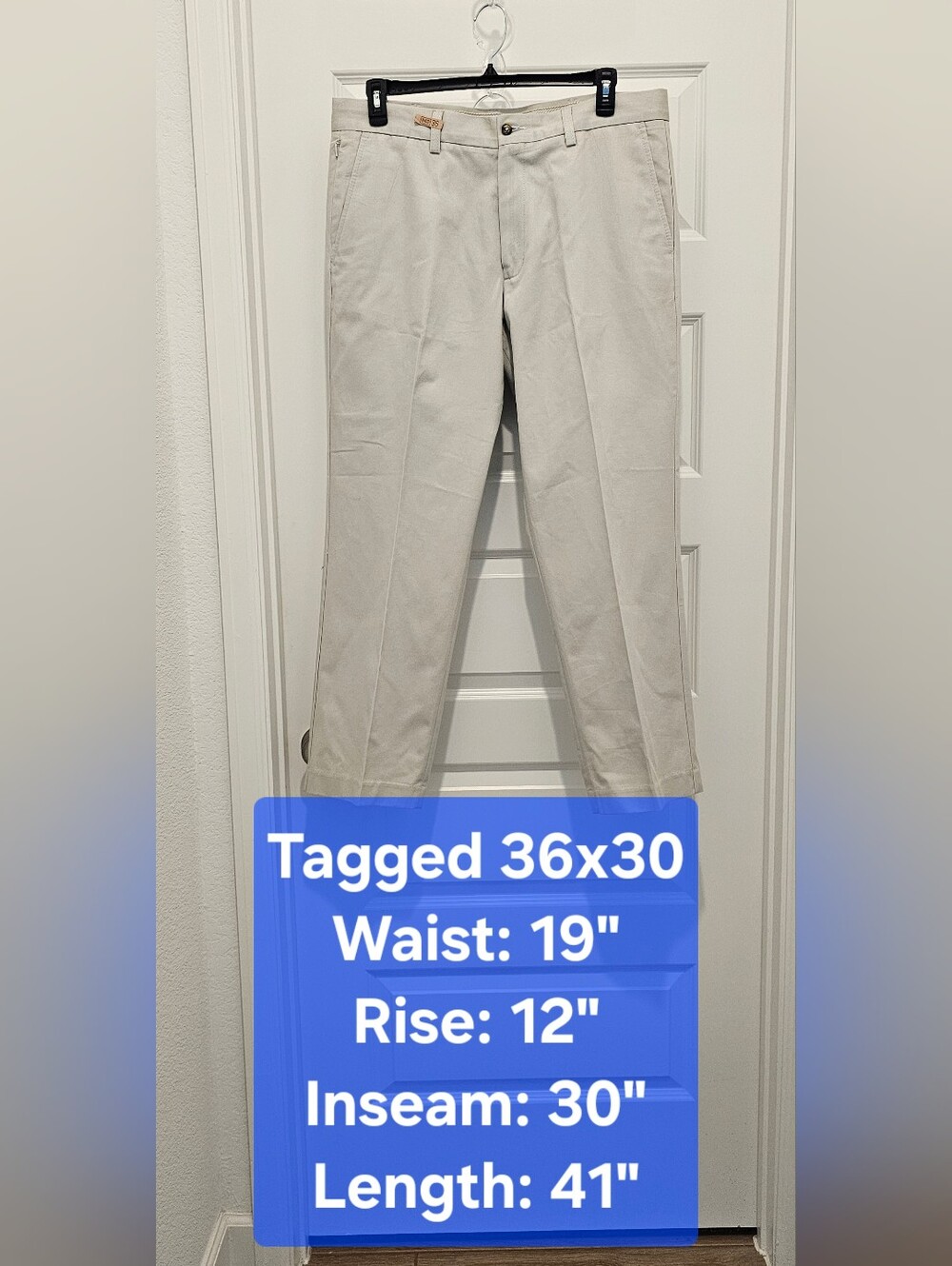 Ariat M2 Performance Khaki Pants Men's 36x30 Relaxed Bootcut Stone Tan EUC